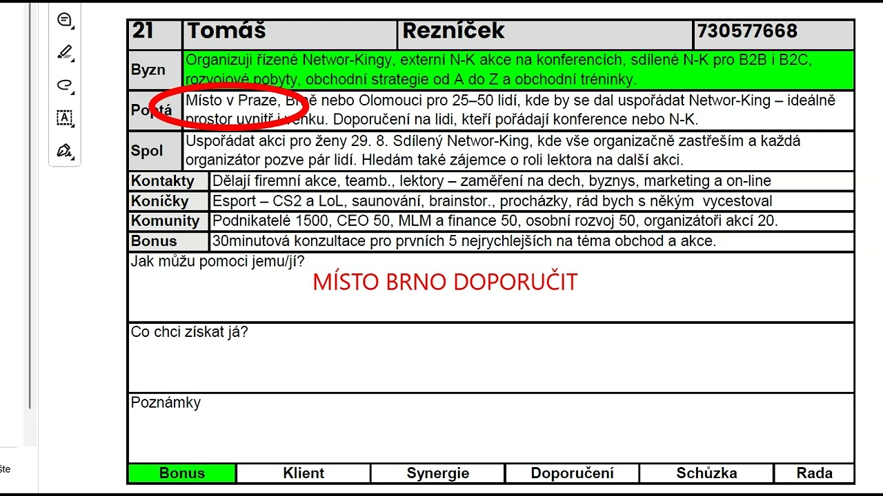 Networ-King - jak bude probíhat v reálu 1 kolo představování